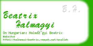 beatrix halmagyi business card